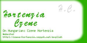 hortenzia czene business card